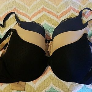 3 pack 38D Bras IZOD/Maidenform